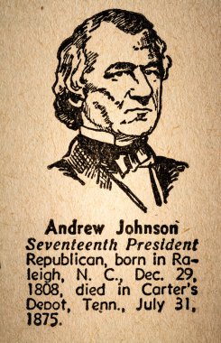 Andrew Johnson the 17th President of the United State of America