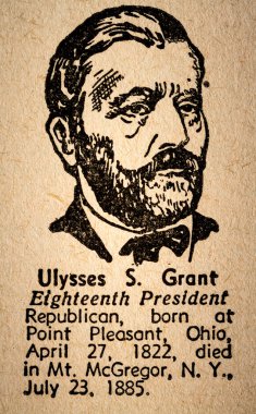 Ulysses S. Grant the 18th President of the United State of Ameri