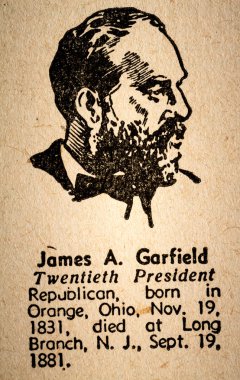 James A. Garfield the 20th President of the United State of Amer