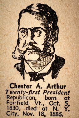 Chester A. Arthur the 21st President of the United State of Amer
