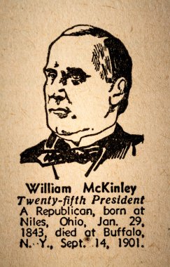 William McKinley the 25th President of the United State of Ameri clipart