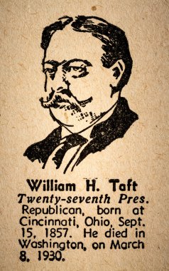William Howard Taft the 17th President of the United State of Am