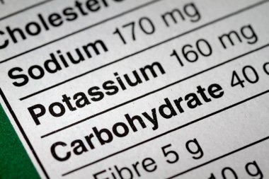 Shallow depth of Field image of Nutrition Facts