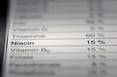 Shallow depth of Field image of Nutrition Facts