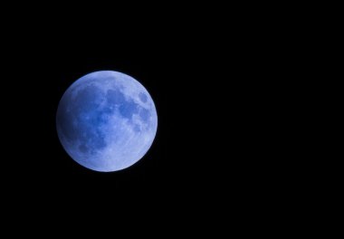 Blue Full Moon clipart