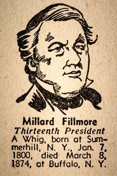 Millard fillmore der dreizehnte präsident des vereinigten staates von — Stockfoto