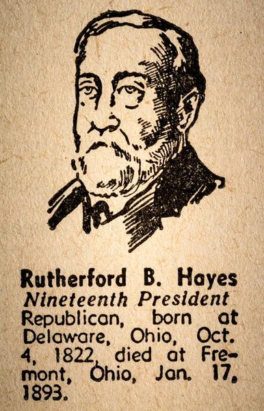 Rutherford B. Hayes the 19th President of the United State of Am — ストック写真