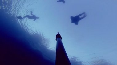 Kamera Falling Down ve gösterilen 3 dalgıç yüzeyi