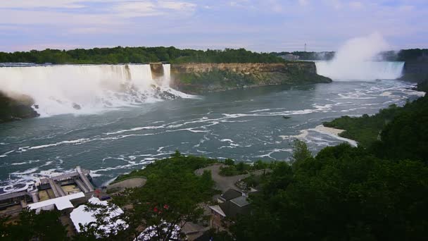 Cascate del Niagara vista paesaggio — Video Stock