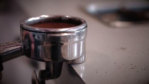 Preparación paso a paso con AUDIO de un Latte — Vídeo de stock