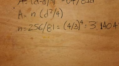 Phi ve eski kağıt dokusu üzerinde altın sayı