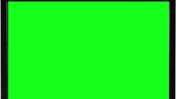 Televisão Zooming-Out com tela preta — Vídeo de Stock
