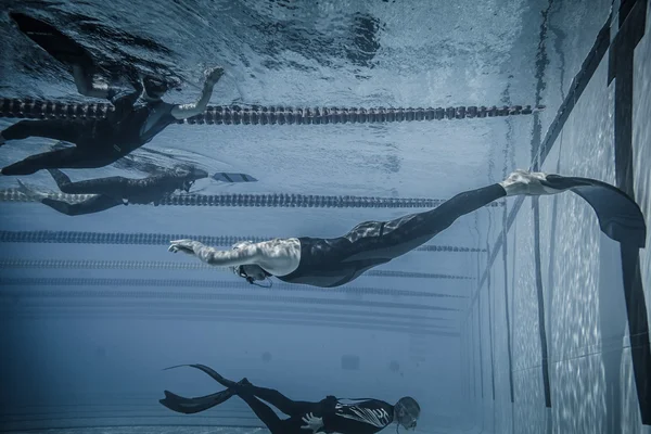 Dynamic With Fins (DYN) Performance from Underwater — Stock Photo, Image