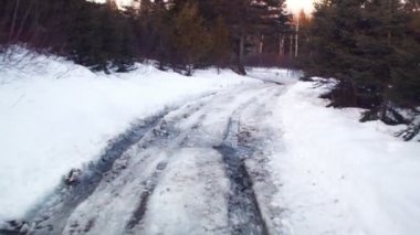 Kış aylarında bir küçük Off Road sürüş