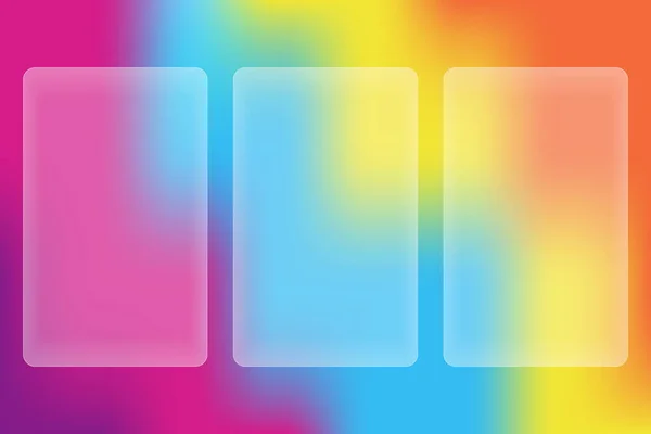 Vektör çizimi. Cam morfizmi. Parlak arkaplanı özetle.