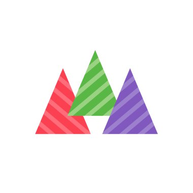 Renkli şapka tatil dekorasyon düz