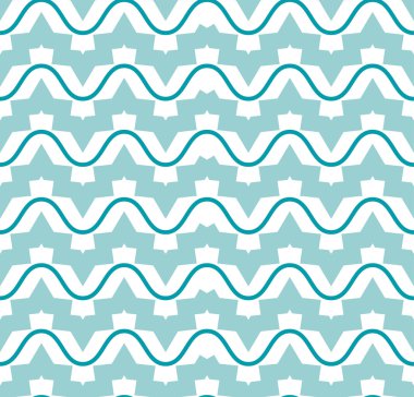 Taze sevimli deniz dalga seamless modeli