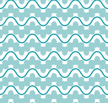 Taze sevimli deniz dalga seamless modeli