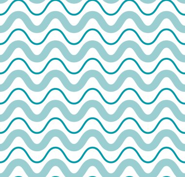 Taze sevimli deniz dalga seamless modeli