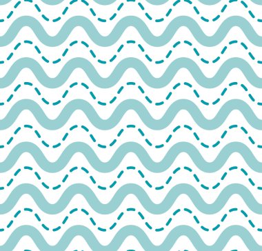 Taze sevimli deniz dalga seamless modeli