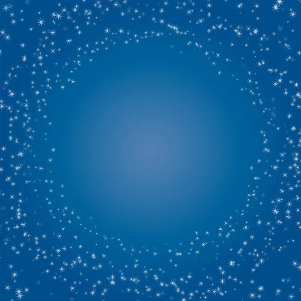 Konsep kartu langit berbintang biru - Stok Vektor