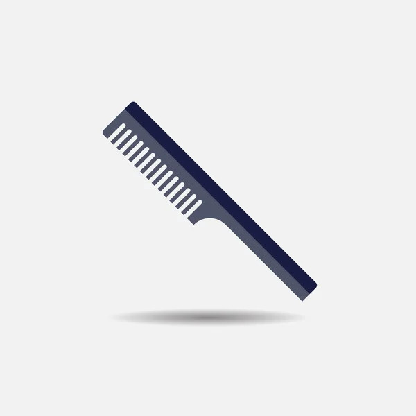 Friseur Kamm Haare gefärbt Symbol — Stockvektor