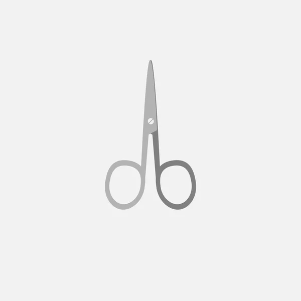 Manikúry nůžky na nehty barevné ikony — Stockový vektor
