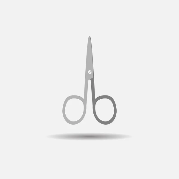 Maniküre-Schere für nagelfarbenes Symbol — Stockvektor