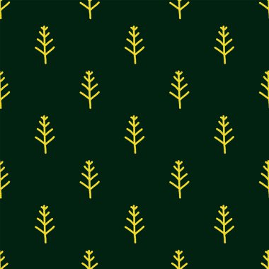 Noel sorunsuz ağaç desen Doodle 