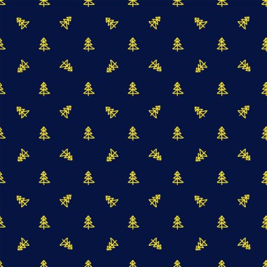 Noel sorunsuz ağaç desen Doodle 