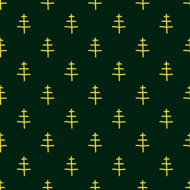 Noel sorunsuz ağaç desen Doodle 