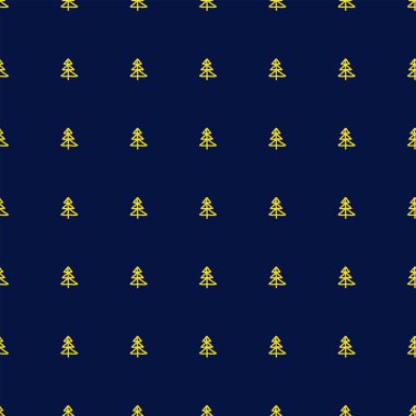 Noel sorunsuz ağaç desen Doodle 