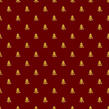 Noel sorunsuz ağaç desen Doodle 