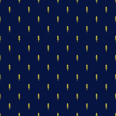 Noel sorunsuz ağaç desen Doodle 