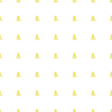 Noel sorunsuz ağaç desen Doodle 