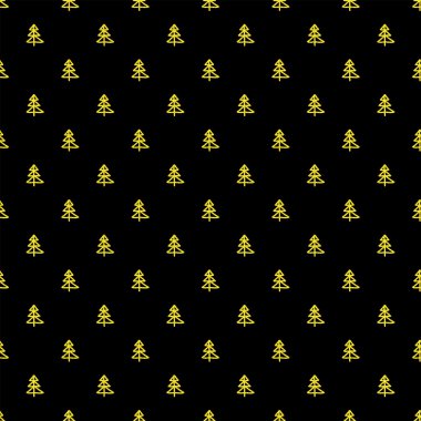 Noel sorunsuz ağaç desen Doodle 