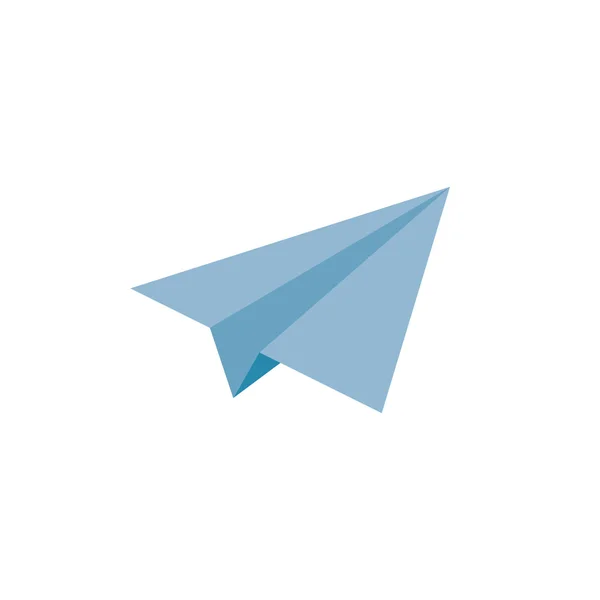 Papel avión web icono ilustración — Vector de stock