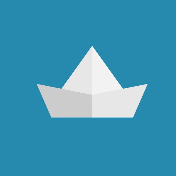 Paper ship web icon illustration — Stock Vector