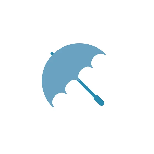 Umbrella color web icon illustration — Stock Vector