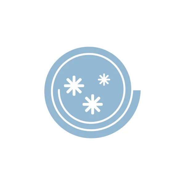 Vento neve colore web icona illustrazione — Vettoriale Stock