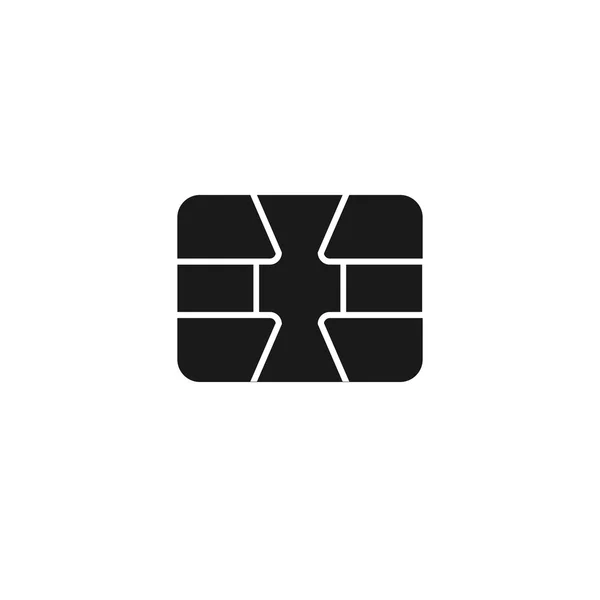 Banking electronic chip icon web — 스톡 벡터