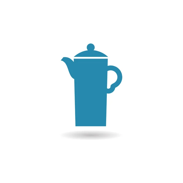 Coffee pot, компьютерная икона web — стоковый вектор
