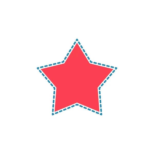Star computer icon web — Stok Vektör
