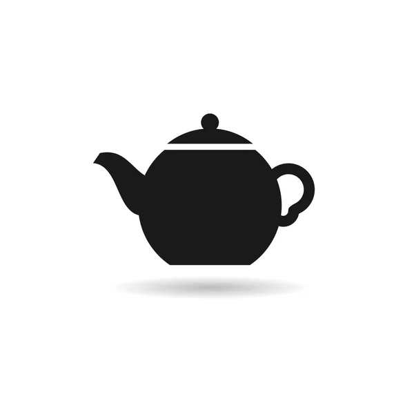 Teapot computer icon web — Stock Vector