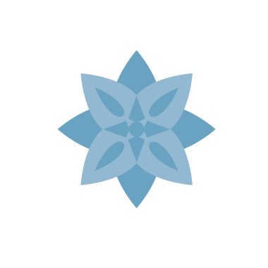 Yoga floral pattern Buddhism icon