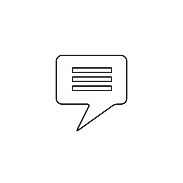 Texto de diálogo ícone web preto aplicativo móvel —  Vetores de Stock