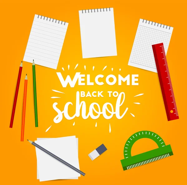 Καλώς ήρθες στο σχολείο. — Διανυσματικό Αρχείο