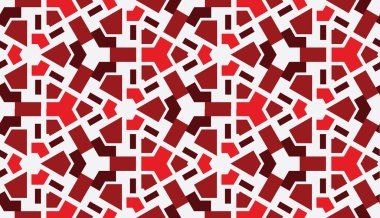 Sorunsuz retro düz açık renkli