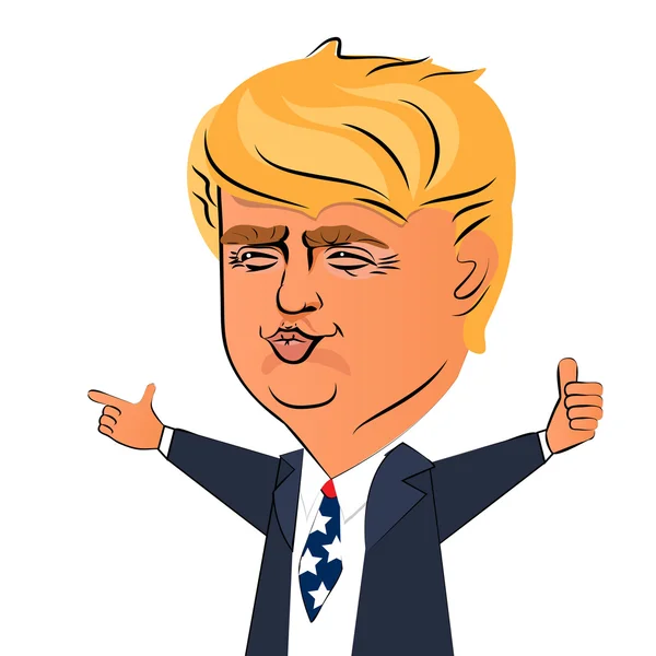 03 août 2016 Donald Trump — Image vectorielle