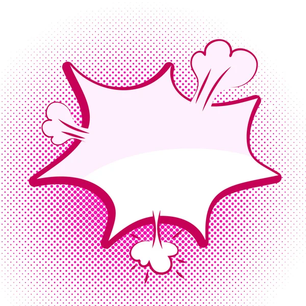 Розовый пузырь поп-арта — стоковый вектор